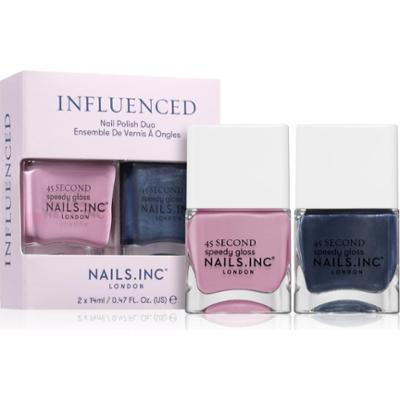 Nails Inc. Zestaw lakierów do paznokci Influenced Ready For Nail Polish Set Richmond Lakier do paznokci i szybkoschnący 14ml + Heading To Hampstead La