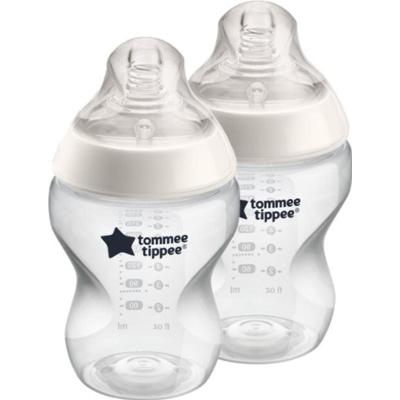 Tommee Tippee Natural Start Butelka antykolkowa o wolnym przepływie 0 miesięcy+ 2× 260 ml