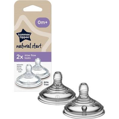Tommee Tippee Smoczek antykolkowy Natural Start o wolnym przepływie, 0 miesięcy+, 2 sztuki