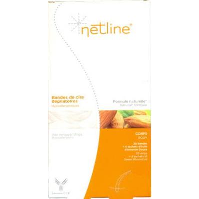Netline Plastry z woskiem do depilacji ciała x20