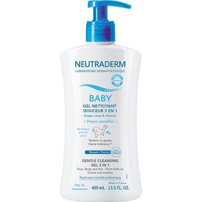 Neutraderm Baby Delikatny Żel Oczyszczający 3 w 1 Skóra Wrażliwa 400ml