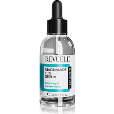 Revuele Wygładzające serum do twarzy z niacynamidem 15%, zwężające pory i zapewniające matowy wygląd 30 ml