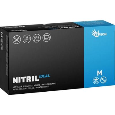 Espeon Rękawiczki nitrylowe bezpudrowe Nitril Ideal Blue rozmiar M 100 sztuk