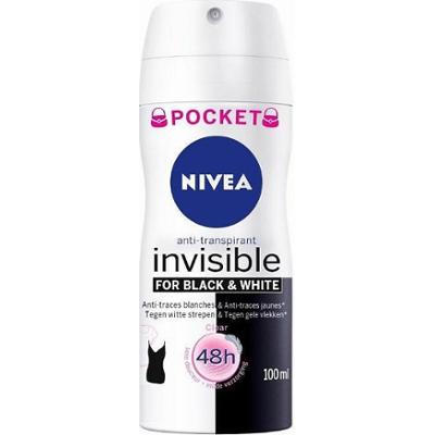 Nivea Transparentny antyperspirant Invisible For Black & White - 100 ml