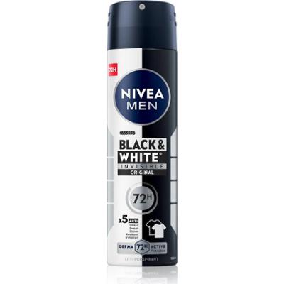 Nivea Invisible Antiperspirant For Black & White Power - Antyperspirant w sprayu dla mężczyzn - 150 ml
