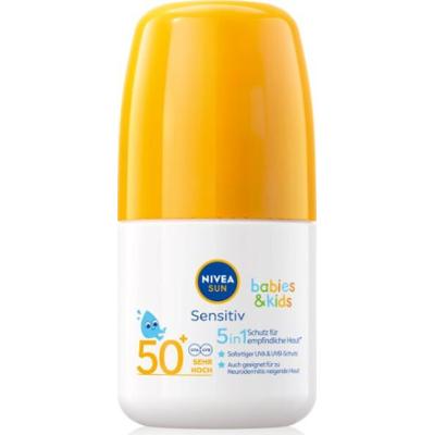 NIVEA Mleczko brązujące w roll-onie dla dzieci Sensitiv SPF 50+ 50 ml