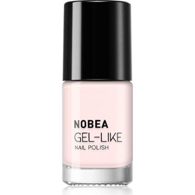NOBEA Lakier do paznokci Day-to-Day Gel-like żel efekt kolor antyczna biel #N63 6 ml