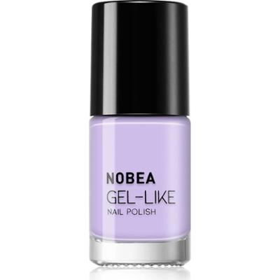 NOBEA Lakier do paznokci żel-podobny Day-to-Day żel efekt kolor niebieski fioletowy #N61 6 ml