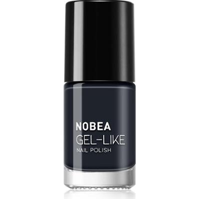 NOBEA Lakier do paznokci Day-to-Day Gel-like żel efekt kolor Blue depths #N19 6 ml