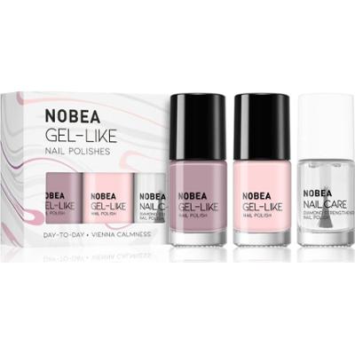 NOBEA Zestaw lakierów do paznokci Day-to-Day Vienna Calmness 3x6 ml nude
