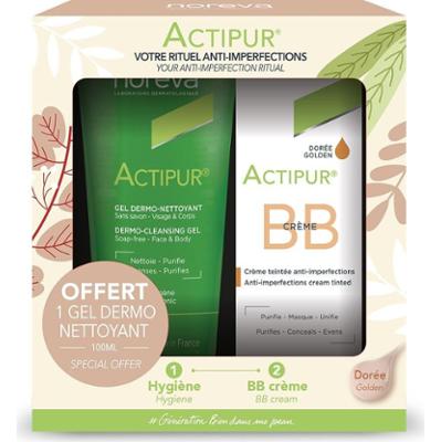 Noreva Actipur - Zestaw Rytuał Przeciw Niedoskonałościom - Złoty Krem BB 30ml + GRATIS Żel do Oczyszczania Skóry 100ml
