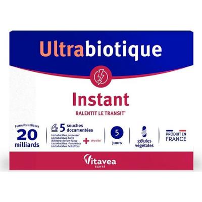 Ultrabiotic - Natychmiast Spowalnia Transport 10 kapsułek