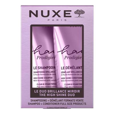 Nuxe Prodigious Brillance Mirror Szampon 200ml + Brillance Detangler 200ml
