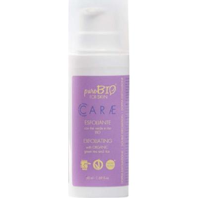 Purobio kosmetyki CARÆ Peeling do twarzy z zieloną herbatą i organicznym ryżem 50 ml