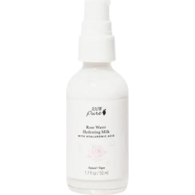 100% pure Mleczko nawilżające z wodą różaną 50 ml