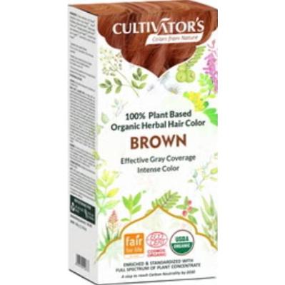 Cultivator's Farba do włosów ziołowa brązowa, 100g