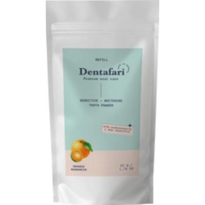 Dentafari Pasta do zębów w proszku - Pomarańcza i Zielona Mandarynka, 50 g