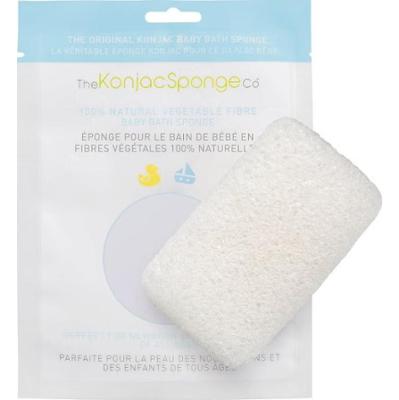 The konjac sponge company Czysta biała prostokątna gąbka dla niemowląt