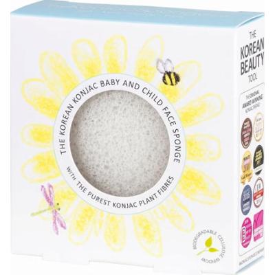 The konjac sponge company Gąbka niemowlęca Slim Round White Pure