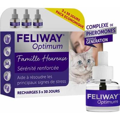 Feliway Optymalne ładowanie dla elektrycznego dyfuzora wzmocnionego Serenity Cat 3x48ml