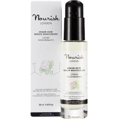 Nourish London Arganowy krem nawilżający do skóry Renew, 50 ml