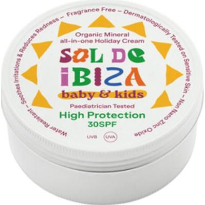 Sol De Ibiza Organiczny mineralny zestaw dla niemowląt i dzieci All-In-One Holiday Krem Spf 30, 30 G