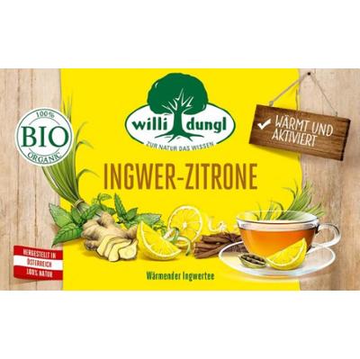 Willi Dungl Herbata ziołowa Organic Imbir i Cytryna, 36 G