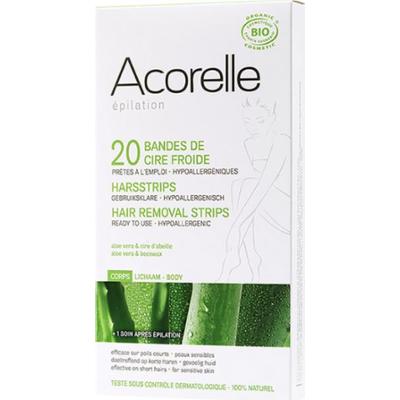 Acorelle Certyfikowane ORGANICZNE opaski do ciała z zimnym woskiem 20 sztuk