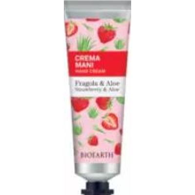 Bioearth Krem do rąk Family Hand Cream Special Edition Truskawka i Aloes (30 ml)