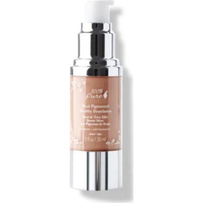 100% pure Podkład Zdrowy Pigmentowany Owocami Toffee (brązowy) (30 ml)
