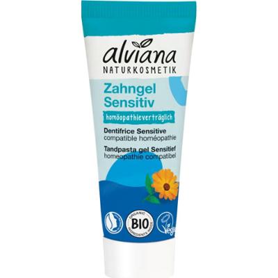 Alviana naturkosmetik Sensitiv Żelowa pasta do zębów 75 ml