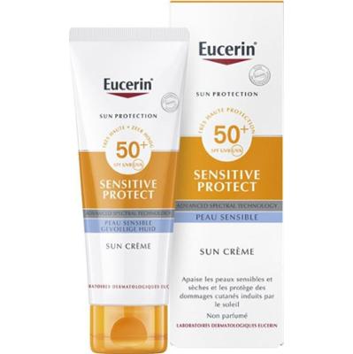 Eucerin Sensitive Protect Kremy z ochroną przeciwsłoneczną o bardzo wysokiej ochronie Spf50+ Twarz 50ml