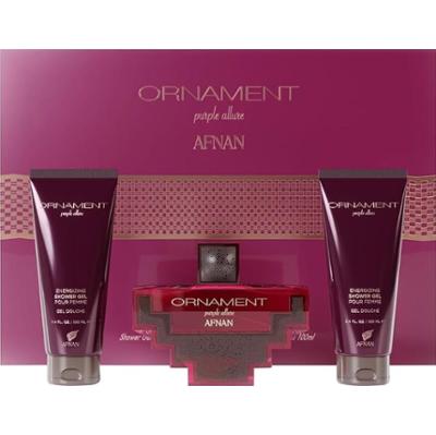 Afnan Ozdoba Purple Allure Zestaw upominkowy EDP 100ml, żel pod prysznic 100ml i balsam do ciała 100ml - 100ml