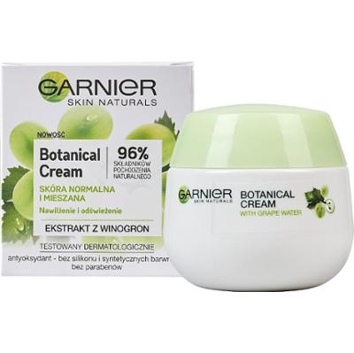 Garnier Skin Naturals Botanical 48h krem nawilżający (skóra normalna i mieszana) z ekstraktami z winogron - 50ml