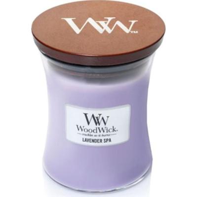 Woodwick Lavender Spa Jar (Lavender Spa) - Świeca zapachowa - 275g