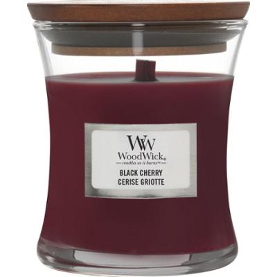 Woodwick Black Cherry (Black Cherry) Jar - Świeca zapachowa - 275 g