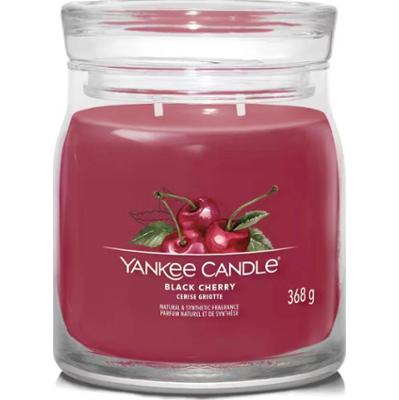 Yankee Candle Czarna świeca Cherry Signature (dojrzała wiśnia) - 368,0 g