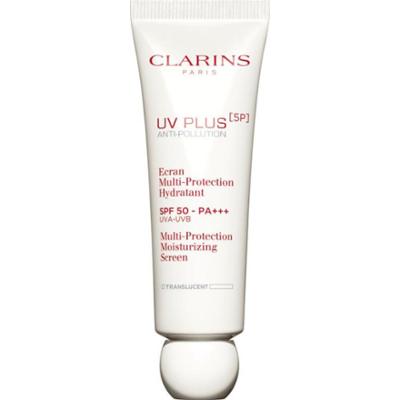 Clarins UV Plus Anti-pollution Multi Protection Nawilżający ekran SPF 50 Półprzezroczysty