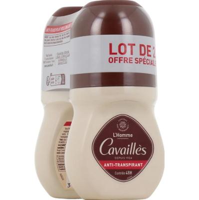 Rogé Cavaillès Męski 48-godzinny odświeżający roll-on w podwójnym opakowaniu