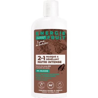 Energie Fruit 2w1 Nutri Intensywna Organiczna Maseczka Kakaowa i Masło Kakaowe do Włosów Puszących się i Kręconych 300ml