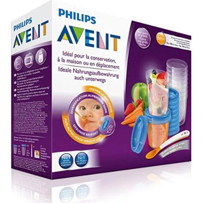 Avent Accessori Słoiki do przechowywania + łyżka do karmienia 6 miesięcy i więcej