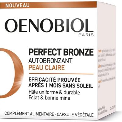 Oenobiol Perfect Bronze - Samoopalacz - Oczyść skórę 30 kapsułek