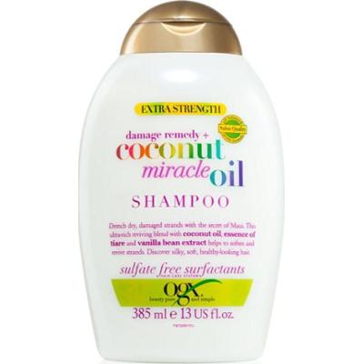 OGX Kokosowy Cud Oil Szampon wzmacniający do włosów zniszczonych z olejem kokosowym 385 ml