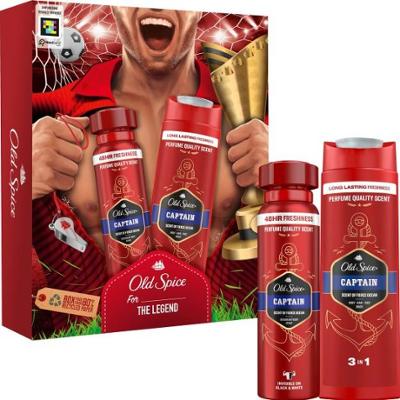 Old Spice Captain For The Legend Zestaw upominkowy dla mężczyzn Dezodorant w sprayu 150ml + Żel pod prysznic dla mężczyzn 250ml