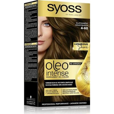 Syoss Oleo Intense trwała farba do włosów z kolorem olejowym 4-60 złoty brąz