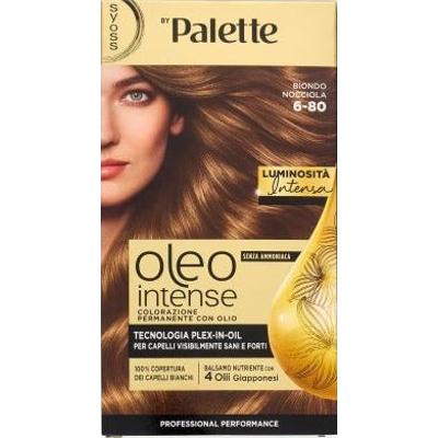 Syoss Oleo Intense Bez Amoniaku Trwała Farba do Włosów z Olejkiem, Orzechowy Blond 6-80