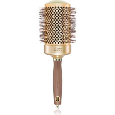 Olivia Garden Expert Blowout Shine Gold & Brown - szczotka do stylizacji włosów o długości 65 mm