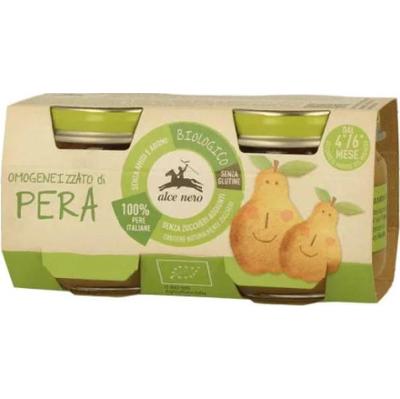 Alce nero Puree z gruszek ekologicznych Alce Nero 2x80g