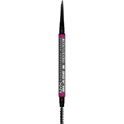 NYX Profesjonalny makijaż Blade & Shade kredka do brwi z pędzelkiem kolor 11 szary 0,06 g