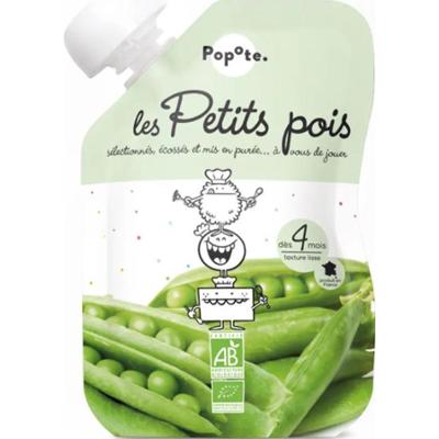 Popote Mały groszek Organiczny 4/6 miesiąca 120g